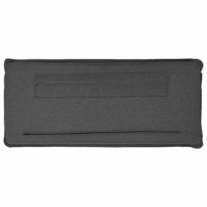 Tăblie tapițată Gri Natural și Închis 100 cm Lemn de pin masiv - WALTI WALTI
