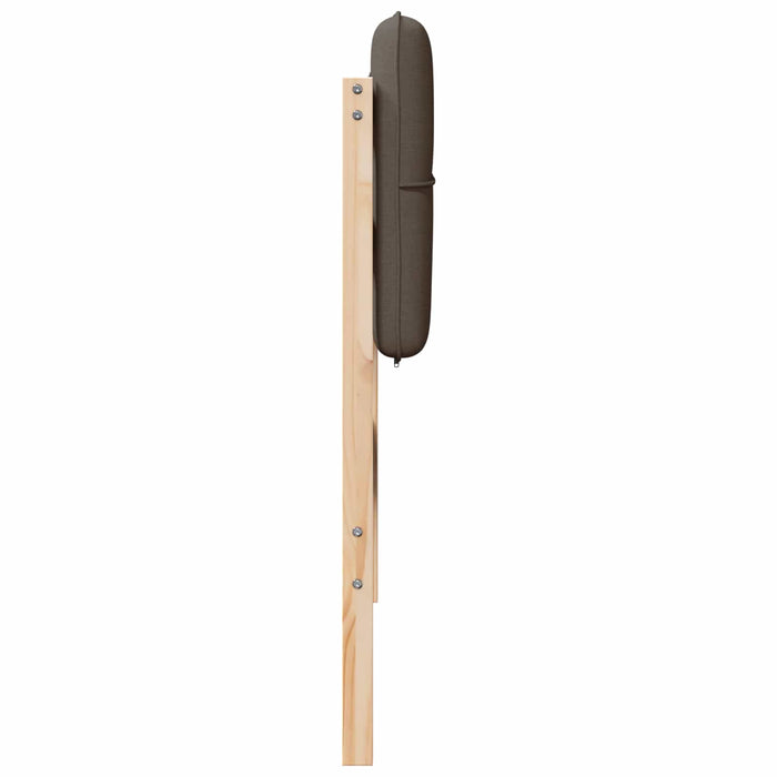 Tăblie tapițată Maro și taupe 100 cm Lemn de pin masiv - WALTI WALTI