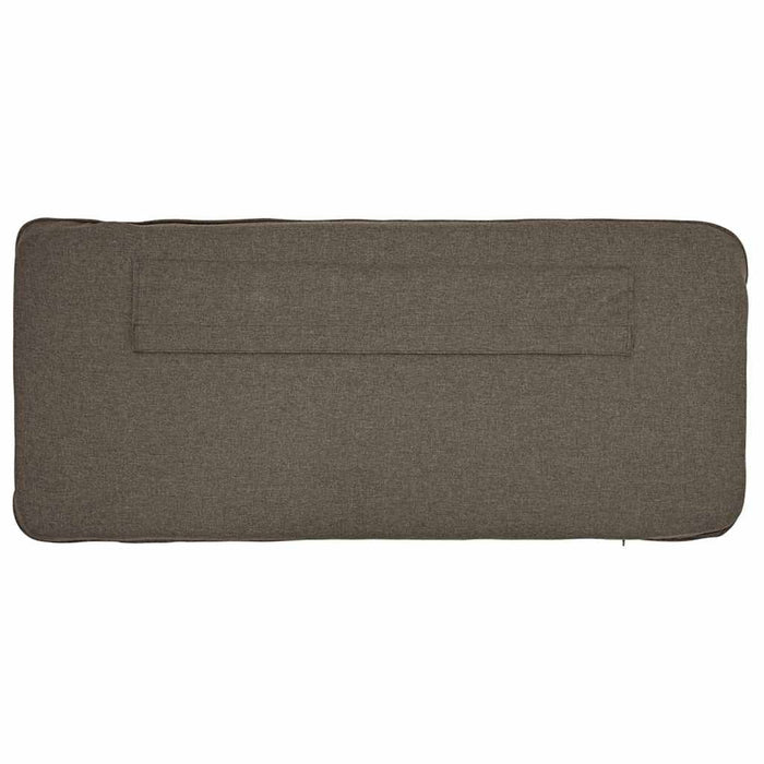 Tăblie tapițată Maro și taupe 200 cm Lemn de pin masiv - WALTI WALTI