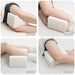 Knee Pillow Alb Spumă cu memorie și poliester 26 x 21,5 x 15 cm - WALTI WALTI