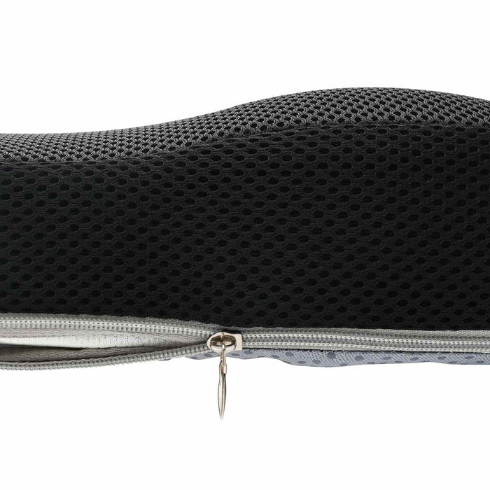 Pernă pentru șezut cu pernă Negru 47 x 36,5 x 8 cm Cu plasă - WALTI WALTI