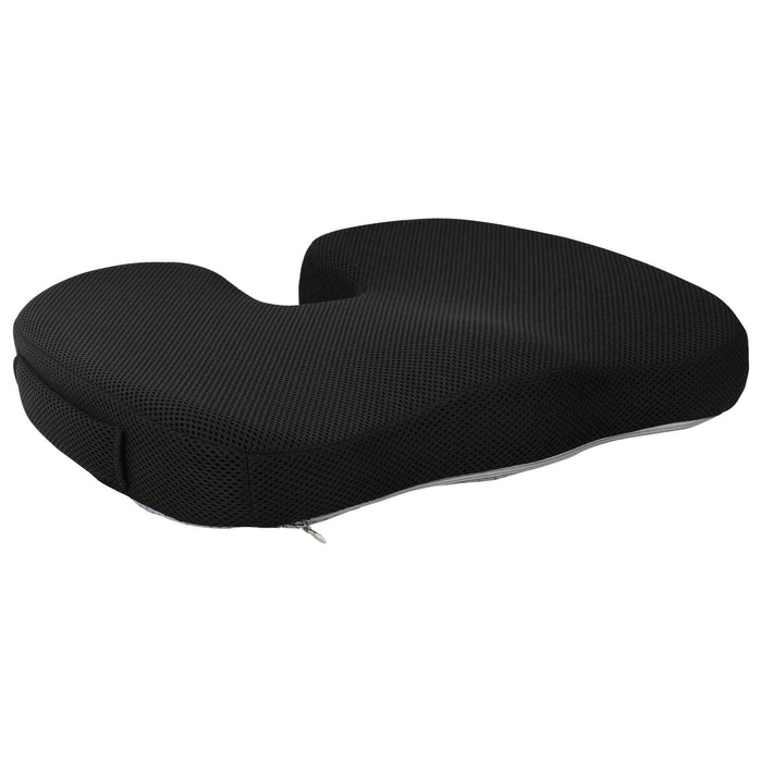Pernă pentru șezut cu pernă Negru 47 x 36,5 x 8 cm Cu plasă - WALTI WALTI
