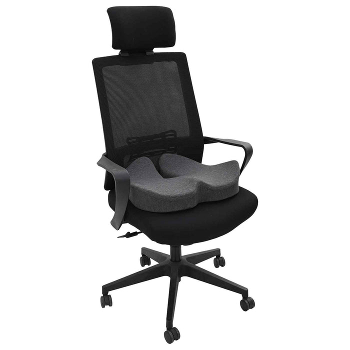 Pernă pentru șezut Gri închis 50 x 43 x 10 cm Spumă cu Memorie WALTI