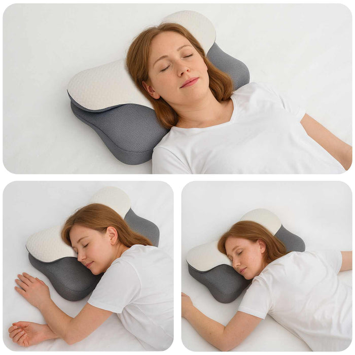 Perna pentru gât cu pernă Alb 57 x 36 x 13 cm Poliester - WALTI WALTI