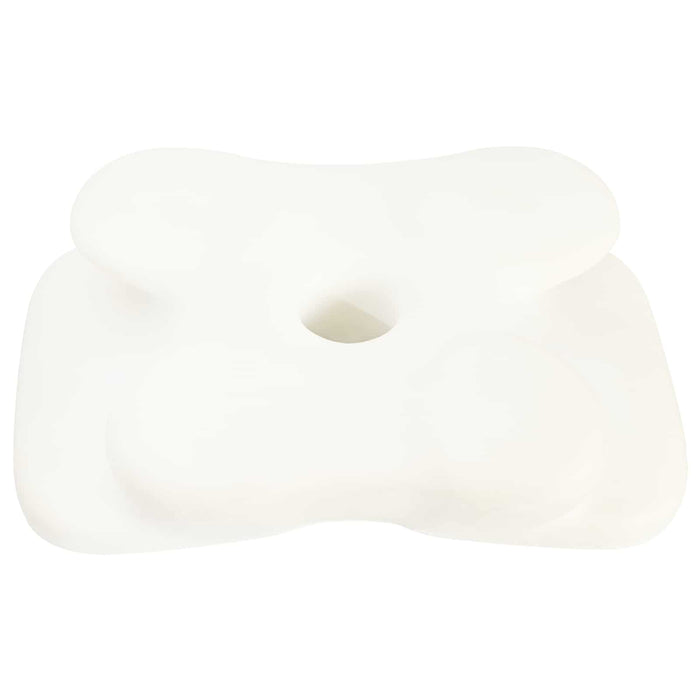 Perna pentru gât cu pernă Alb 58 x 37,5 x 12 cm Poliester - WALTI WALTI