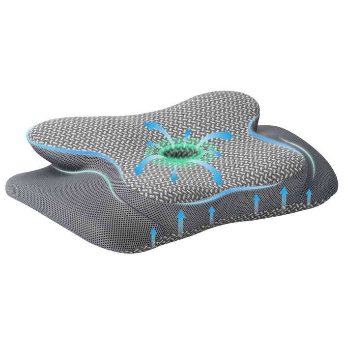 Perna pentru gât cu pernă Gri 58 x 38 x 12 cm Poliester - WALTI WALTI