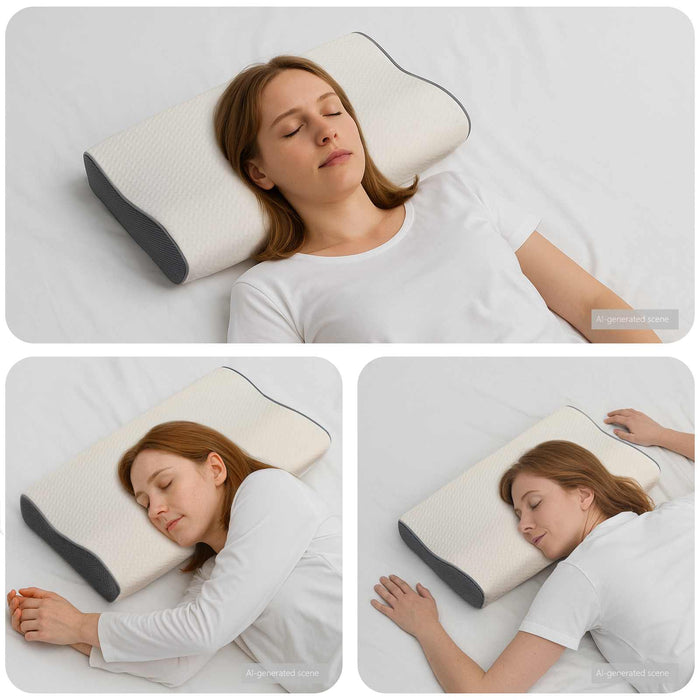 Pernă cu pernă Alb 60 x 34 x 11 cm Poliester - WALTI WALTI