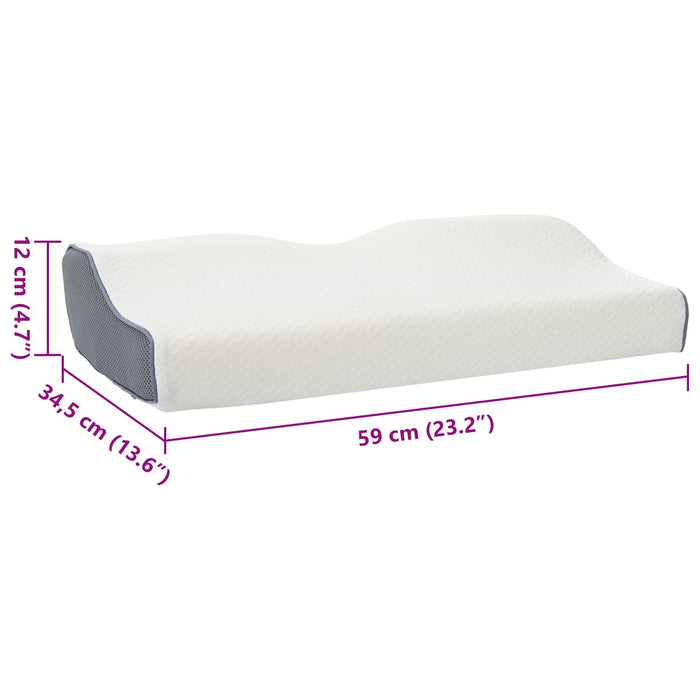 Pernă cu pernă Alb 60 x 34 x 11 cm Poliester - WALTI WALTI