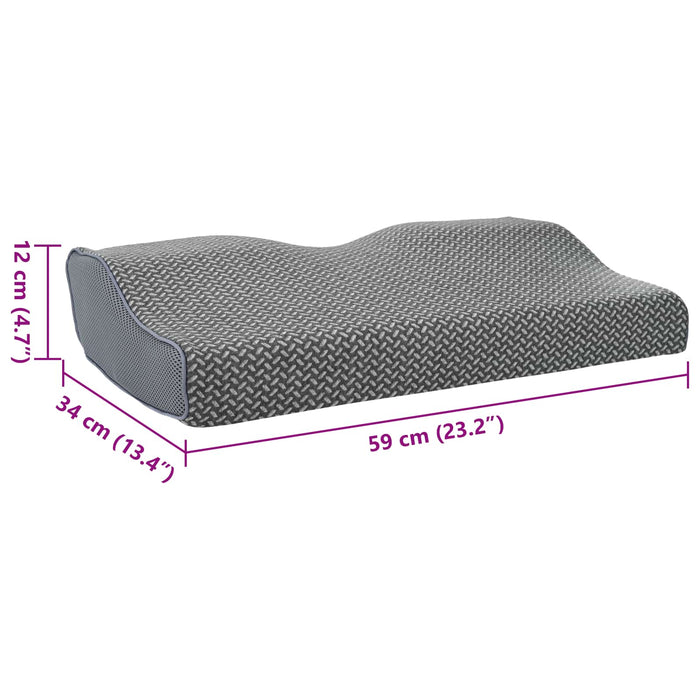 Pernă cu pernă Gri 60 x 34 x 11 cm Poliester - WALTI WALTI