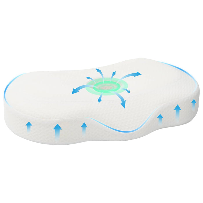 Perna pentru gât cu pernă Alb 53 x 35 x 11 cm Poliester - WALTI WALTI