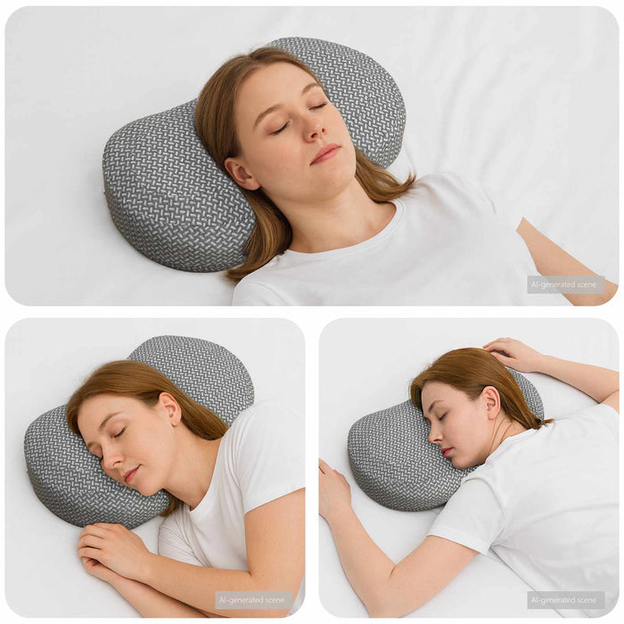 Perna pentru gât cu pernă Gri 53 x 34,5 x 10,5 cm Poliester - WALTI WALTI