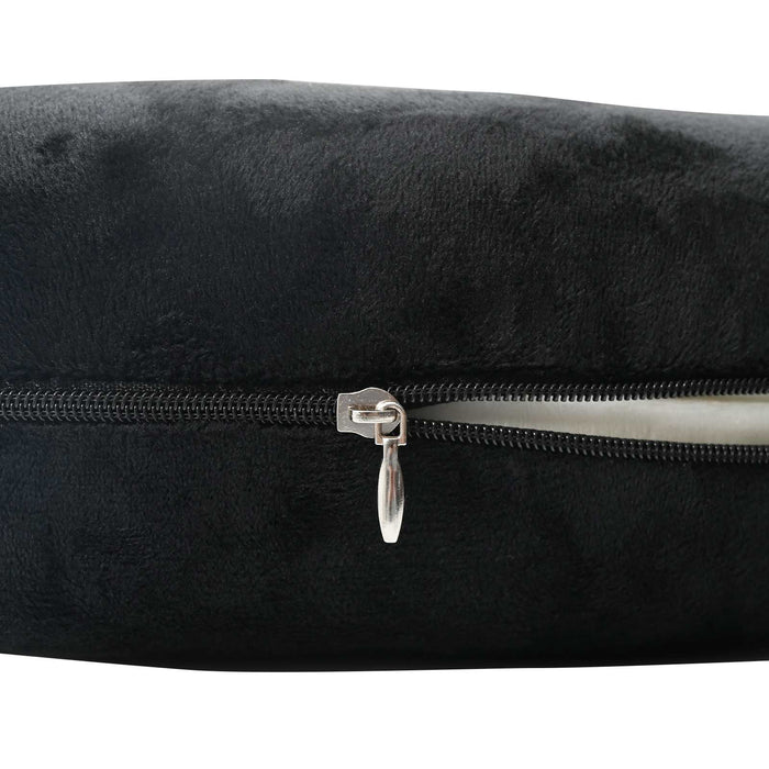 Pernă de voiaj pentru gât Negru Spumă cu Memorie 27 x 27 x 8 cm - WALTI WALTI