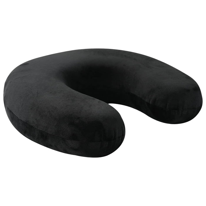 Pernă de voiaj pentru gât Negru Spumă cu Memorie 27 x 27 x 8 cm - WALTI WALTI
