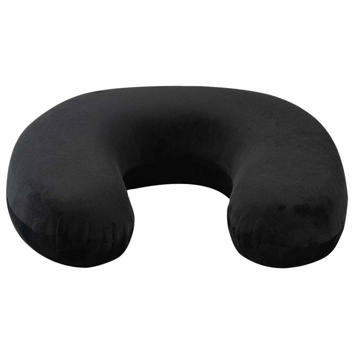 Pernă de voiaj pentru gât Negru Spumă cu Memorie 27 x 27 x 8 cm - WALTI WALTI