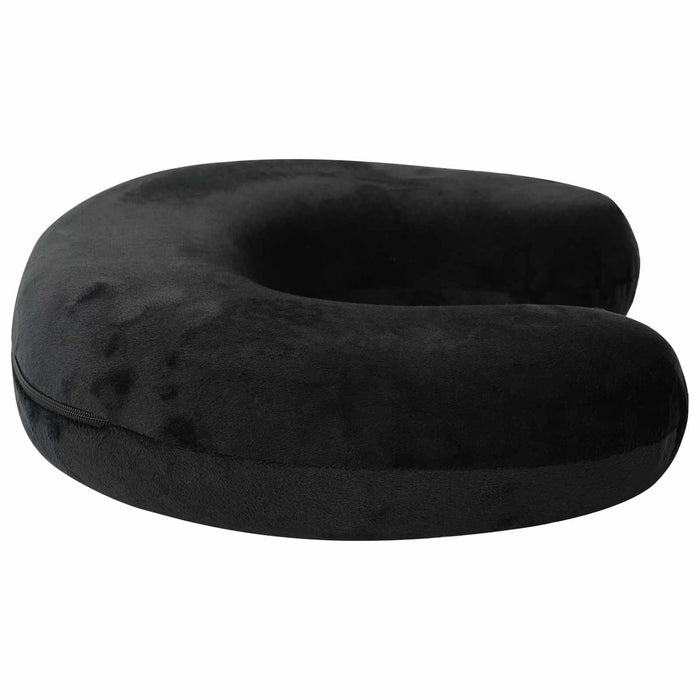 Pernă de voiaj pentru gât Negru Spumă cu Memorie 27 x 27 x 8 cm - WALTI WALTI