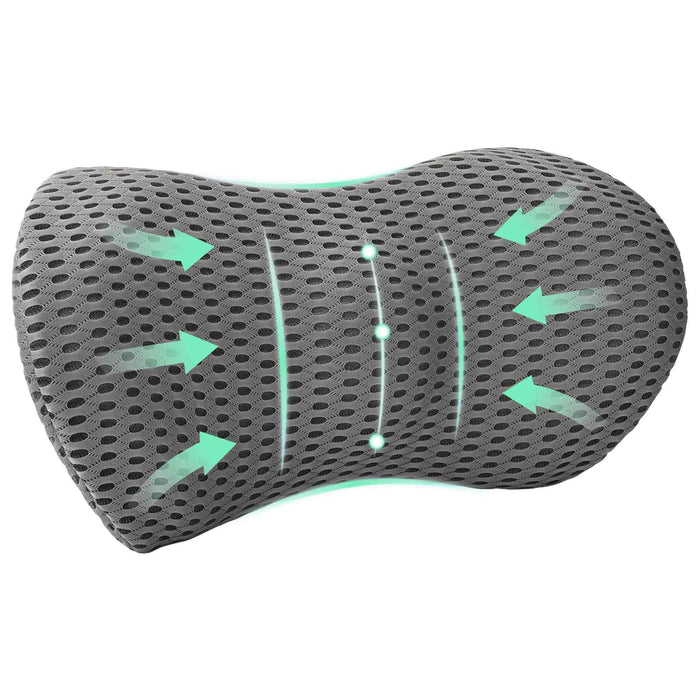Pernă pentru spate Gri Spumă cu Memorie 47,5 x 23 x 12 cm - WALTI WALTI