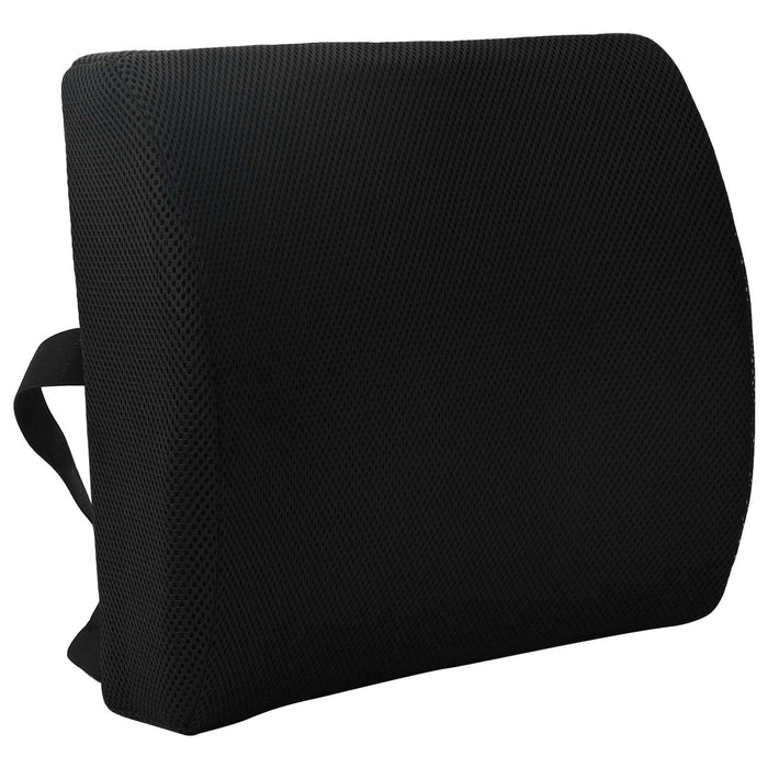 Perna pentru spate cu pernă Negru 35,5 x 30 x 12 cm Cu plasă - WALTI WALTI