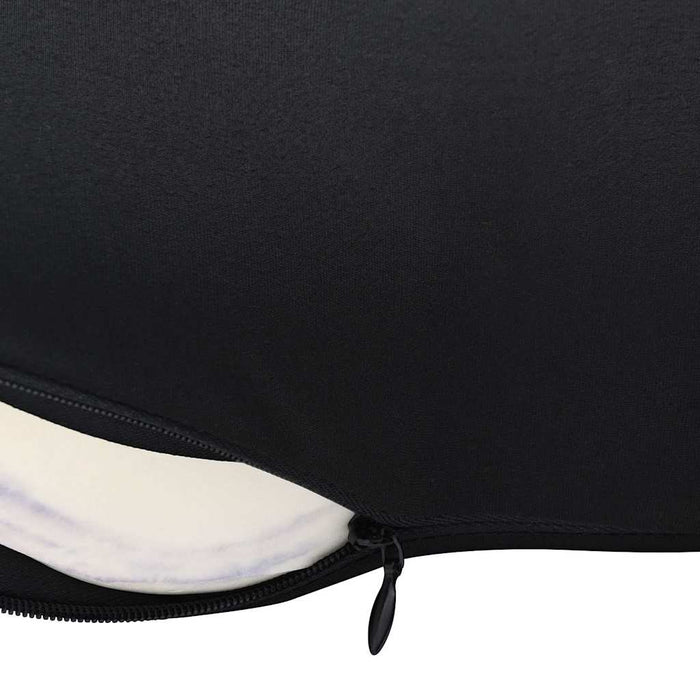 Perna pentru spate cu pernă Negru 40 x 32 x 13 cm Poliester - WALTI WALTI