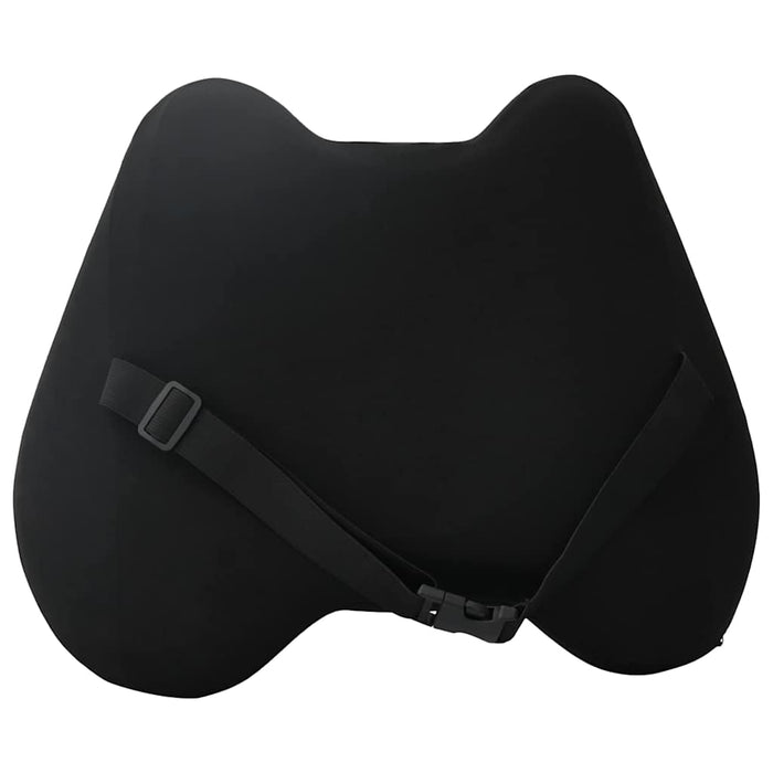 Perna pentru spate cu pernă Negru 40 x 32 x 13 cm Poliester - WALTI WALTI