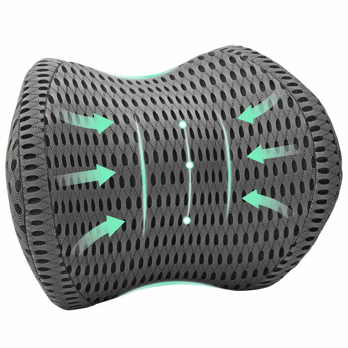 Pernă pentru gât Gri Spumă cu Memorie 31 x 22 x 13 cm - WALTI WALTI