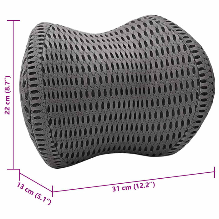 Pernă pentru gât Negru Spumă cu Memorie 30,5 x 21,5 x 13 cm - WALTI WALTI