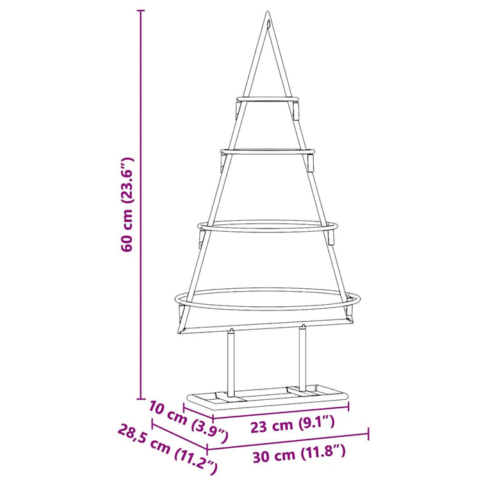 Pom de Crăciun din metal Auriu 60 cm Oțel vopsit în pulbere - WALTI WALTI