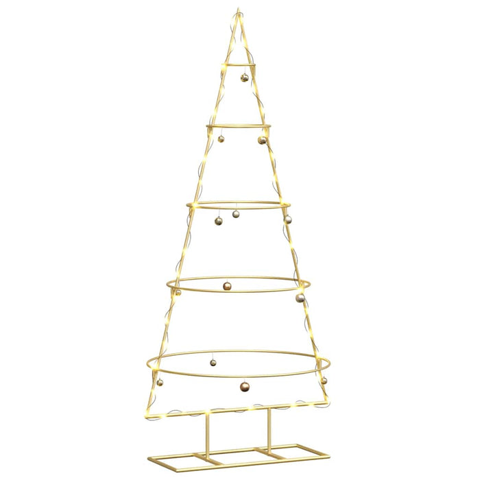 Pom de Crăciun din metal Auriu 125 cm Oțel vopsit în pulbere - WALTI WALTI