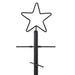 Pom de Crăciun din metal Negru 60 cm Oțel vopsit în pulbere - WALTI WALTI