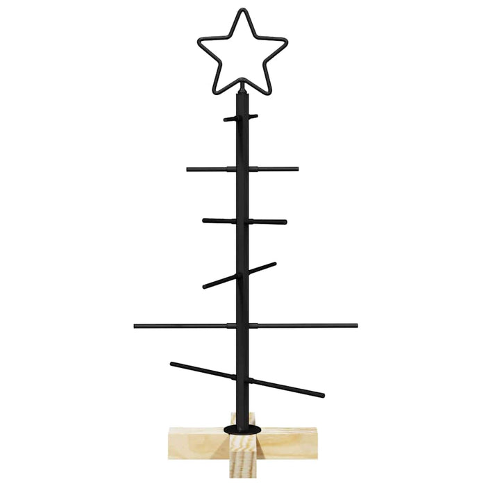 Pom de Crăciun din metal Negru 60 cm Oțel vopsit în pulbere - WALTI WALTI