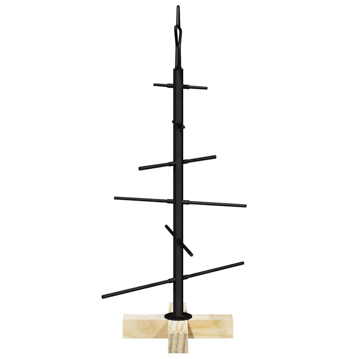 Pom de Crăciun din metal Negru 60 cm Oțel vopsit în pulbere - WALTI WALTI