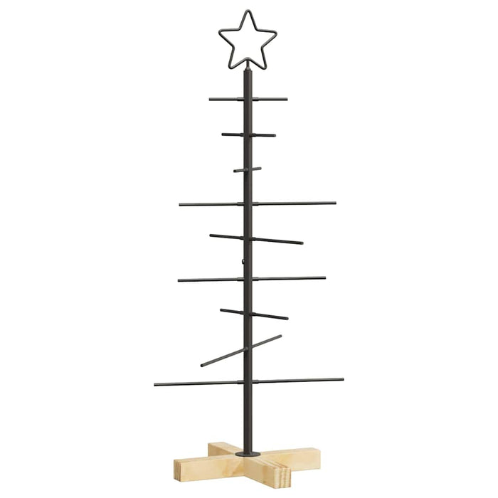 Pom de Crăciun din metal Negru 90 cm Oțel vopsit în pulbere - WALTI WALTI