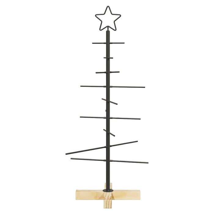 Pom de Crăciun din metal Negru 90 cm Oțel vopsit în pulbere - WALTI WALTI