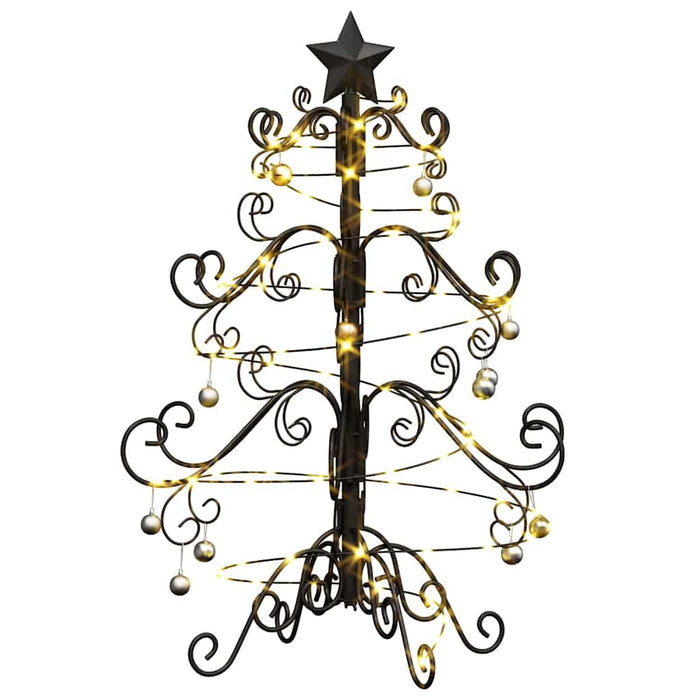 Pom de Crăciun din metal Negru 61 cm Oțel acoperit cu pulbere WALTI