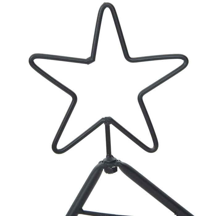 Pom de Crăciun din metal cu suport Negru 60 cm Oțel - WALTI WALTI