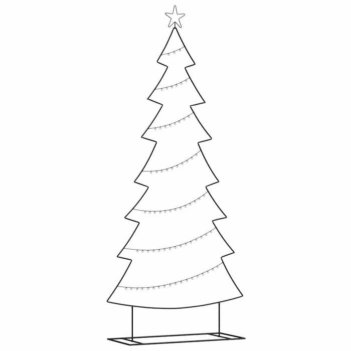 Pom de Crăciun din metal Negru 210 cm Oțel WALTI