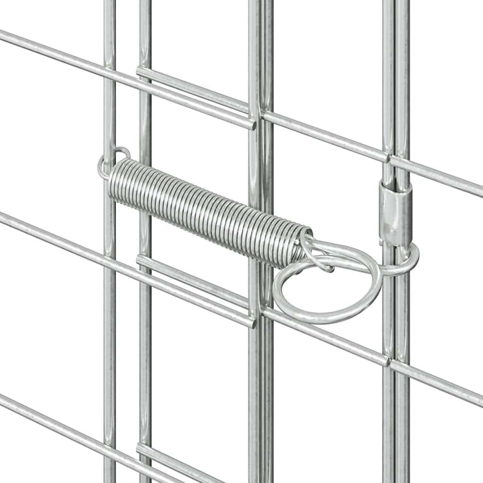 Cușcă pentru pui 2 pcs Argintiu 600 x 100 x 210 cm - WALTI WALTI