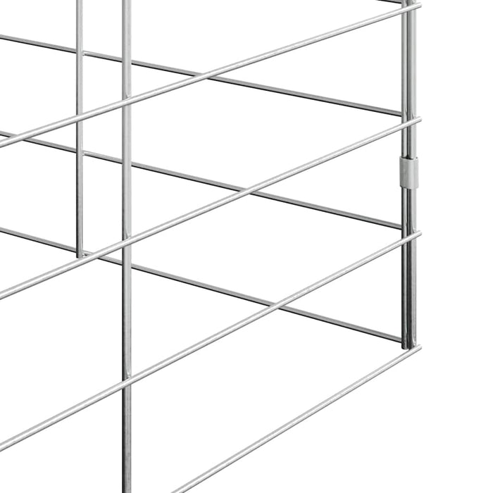 Cușcă pentru pui 2 pcs Argintiu 600 x 100 x 210 cm - WALTI WALTI