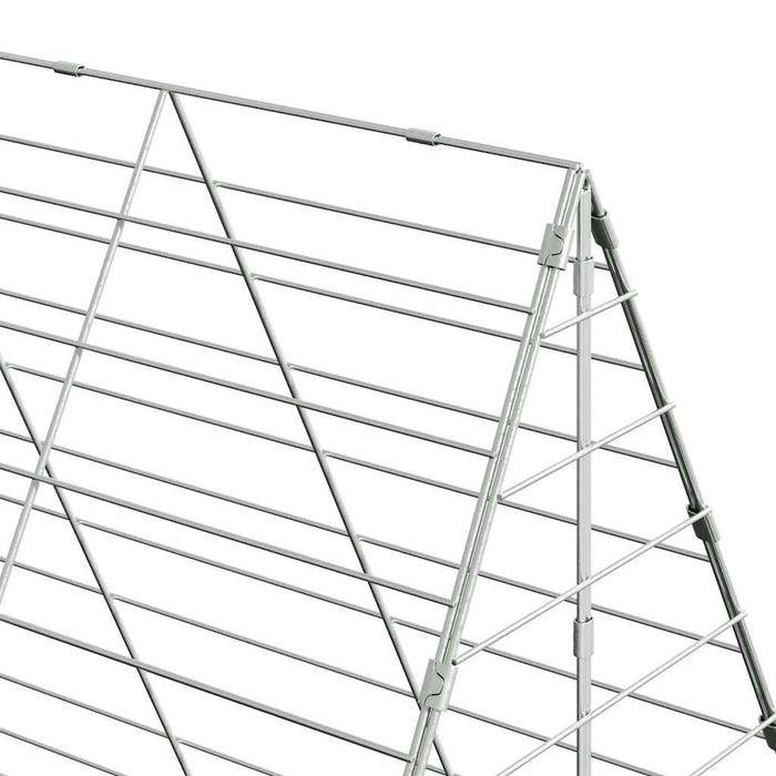 Cușcă pentru pui 2 pcs Argintiu 600 x 100 x 210 cm - WALTI WALTI