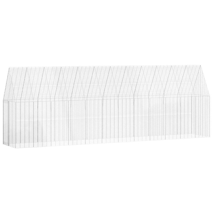 Cușcă pentru pui 2 pcs Argintiu 600 x 100 x 210 cm - WALTI WALTI