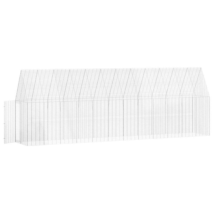 Cușcă pentru pui 2 pcs Argintiu 600 x 100 x 210 cm - WALTI WALTI