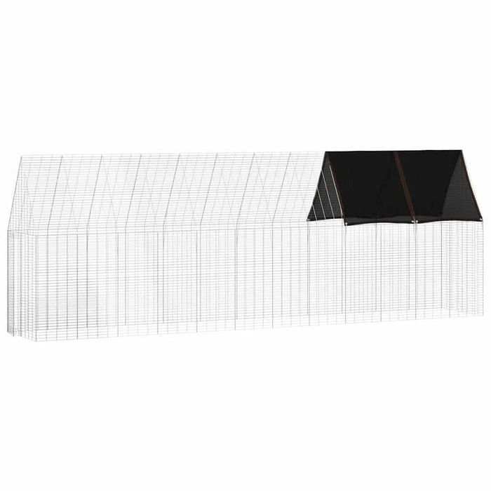 Cușcă pentru pui 2 pcs Argintiu 600 x 100 x 210 cm - WALTI WALTI