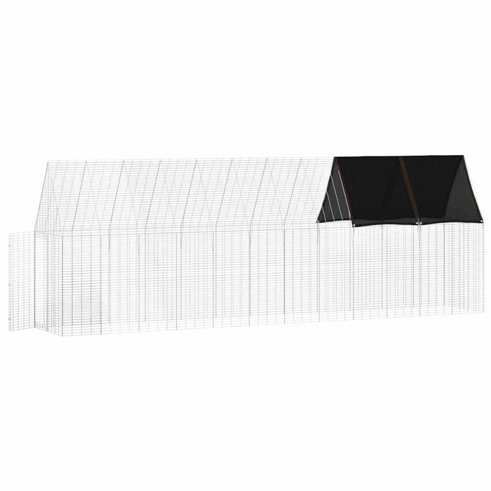 Cușcă pentru pui 2 pcs Argintiu 600 x 100 x 210 cm - WALTI WALTI