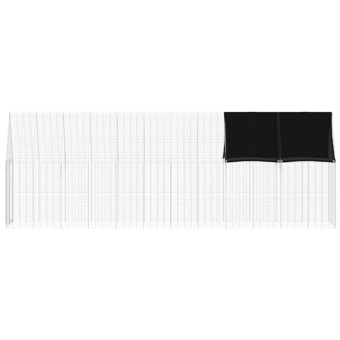 Cușcă pentru pui 2 pcs Argintiu 600 x 100 x 210 cm - WALTI WALTI