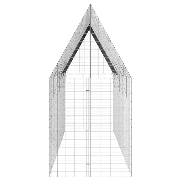 Cușcă pentru pui 2 pcs Argintiu 600 x 100 x 210 cm - WALTI WALTI
