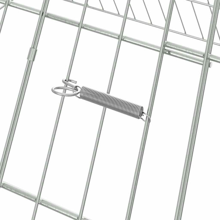 Cușcă pentru pui Argintiu 110 x 100 x 85 cm Oțel Galvanizat - WALTI WALTI