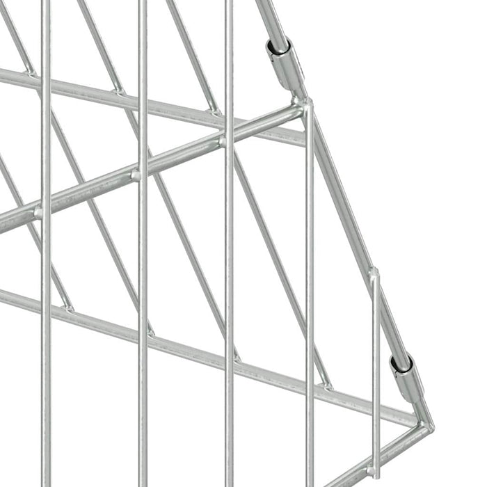 Cușcă pentru pui Argintiu 110 x 100 x 85 cm Oțel Galvanizat - WALTI WALTI