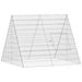 Cușcă pentru pui Argintiu 110 x 100 x 85 cm Oțel Galvanizat - WALTI WALTI