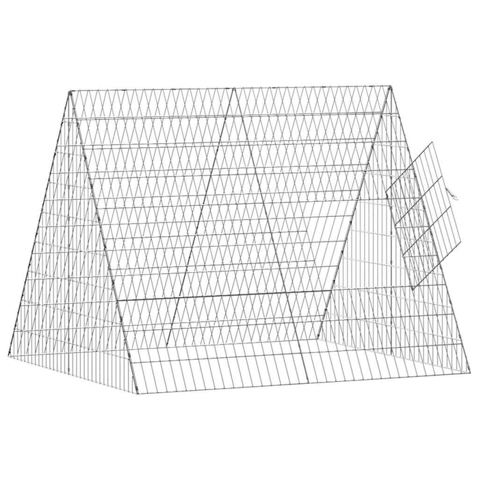 Cușcă pentru pui Argintiu 110 x 100 x 85 cm Oțel Galvanizat - WALTI WALTI