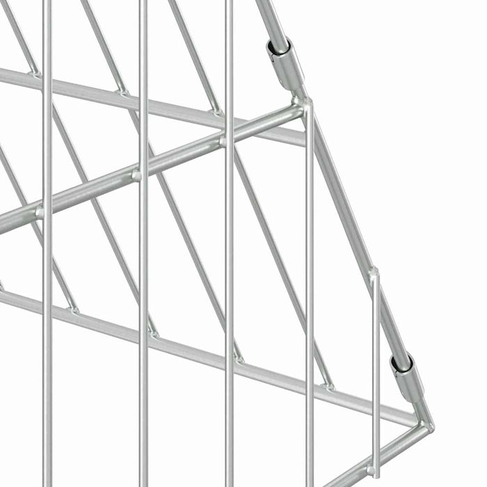 Cușcă pentru pui Argintiu 215 x 100 x 85 cm Oțel Galvanizat - WALTI WALTI