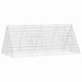Cușcă pentru pui Argintiu 215 x 100 x 85 cm Oțel Galvanizat - WALTI WALTI